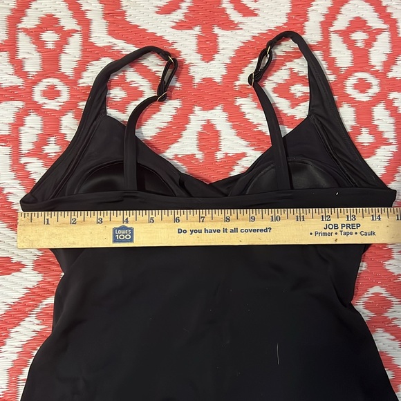 Black SOMA One Piece black Swim Suit Size 10 Bathing suit Beach Pool Vacation - Picture 13 of 14
